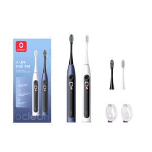OCLEAN X Lite DUO SET Dark Blue + Grey sonické kartáčky 2 ks obraz