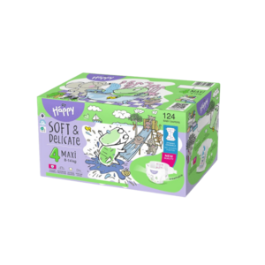BELLA Happy Soft&Delicate Pleny jednorázové Maxi Box 8-14 kg 62 ks obraz