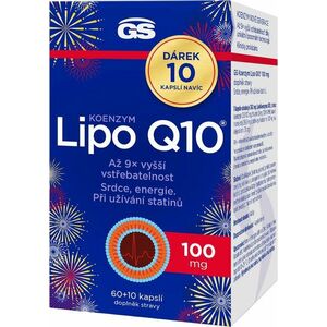 GS Koenzym Lipo Q10 100 mg, 60+10 kapslí NAVÍC obraz