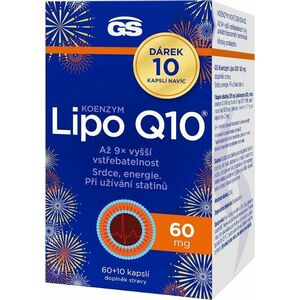 GS Koenzym Lipo Q10 60 mg, 60+10 kapslí NAVÍC obraz