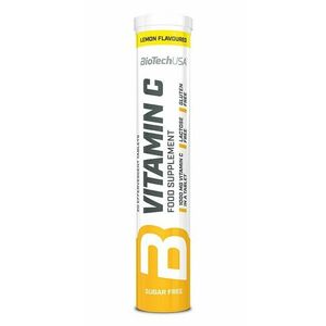 Vitamin C 1000 šumivý - Biotech USA 20 tbl. Lemon obraz