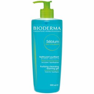 Bioderma Čisticí pěnivý gel pro smíšenou až mastnou pleť Sébium Gel Moussant (Purifying And Foaming Gel) 500 ml obraz