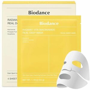 Biodance Pleťová maska Radiant Vita Niacinamide (Real Deep Mask) 4 ks obraz