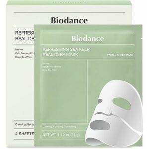 Biodance Zklidňující pleťová maska Refreshing Sea Kelp (Real Deep Mask) 4 ks obraz