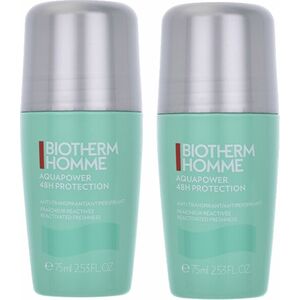 Biotherm Sada kuličkových deodorantů Aquapower (48H Protector) 2 x 75 ml obraz