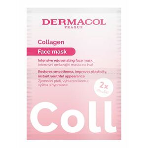 Dermacol Omlazující pleťová maska Collagen (Face Mask) 2 x 8 ml obraz