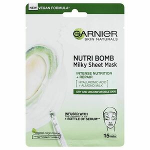 Garnier Textilní pleťová maska s mandlovým mlékem pro suchou a citlivou pleť Skin Naturals (Milky Tissue Mask) 28 g obraz