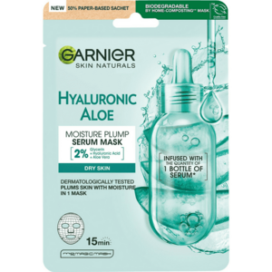 Garnier Textilní pleťová maska s aloe vera Hyaluronic Aloe (Serum Tissue Mask) 28 g obraz