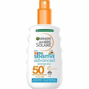 Garnier Dětský ochranný sprej pro citlivou pokožku SPF 50+ Ambre Solaire (Protection Spray) 150 ml obraz