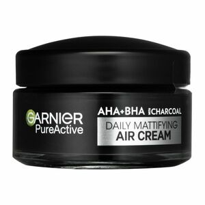 Garnier Matující pleťový krém AHA + BHA Charcoal Pure Active (Daily Mattifying Air Cream) 50 ml obraz