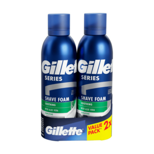 Gillette Dárková sada zklidňujících pěn na holení 2 x 200 ml obraz