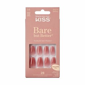 KISS Gelové nehty Bare-But-Better Nails Nude Nude 28 ks obraz