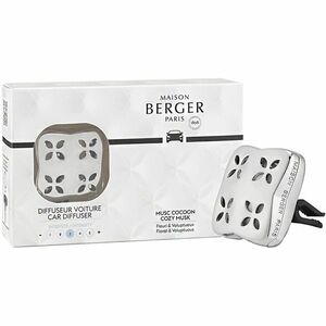Maison Berger Paris Dárková sada difuzér do auta Cosy Silver + náplň Cozy Musk obraz