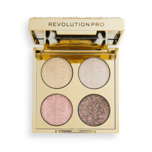 Revolution PRO Paletka očních stínů Ultimate Gold Crystal Eye Quad Champagne Crystal 3, 2 g obraz