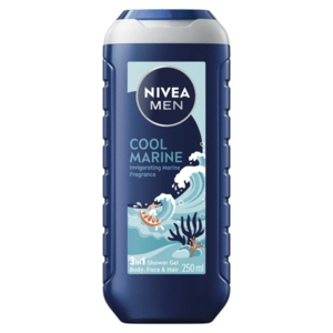 Nivea Sprchový gel na pokožku a vlasy Cool Marine (3 in 1 Shower Gel) 250 ml obraz