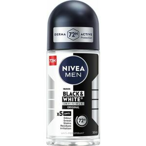 Nivea Kuličkový antiperspirant pro muže Invisible For Black & White Original 50 ml obraz