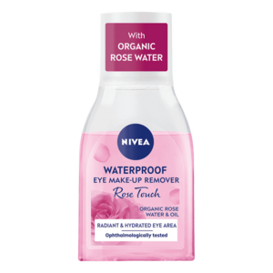 Nivea Dvoufázový odličovač očí Rose Touch (Waterproof Eye Make-Up Remover) 100 ml obraz