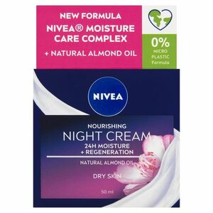Nivea Výživný noční krém pro suchou pleť 24H Moisture (Nourishing Night Cream) 50 ml obraz