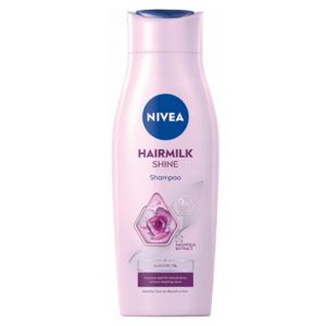Nivea Pečující šampon s mléčnými a hedvábnými proteiny na unavené vlasy bez lesku Hairmilk Shine (Care Shampoo) 250 ml obraz