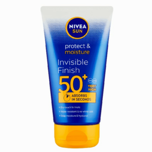 Nivea Mléko na opalování Invisible Finish SPF 50+ Sun (Protect & Moisture Sun Milk) 150 ml obraz