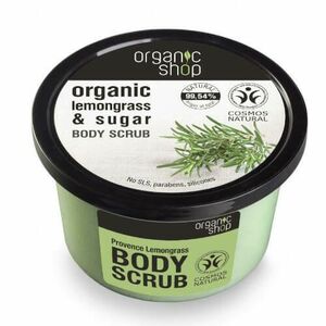 Organic Shop Koupelový cukrový peeling Organic Lemongrass & Sugar (Body Scrub) 250 ml obraz