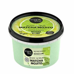 Organic Shop Osvěžující tělový peeling Matcha Mojito Matcha a limetka (Refreshing Body Scrub) 250 ml obraz