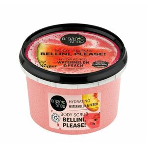Organic Shop Hydratační tělový peeling Bellini, please! Vodní meloun a broskev (Hydrating Body Scrub) 250 ml obraz