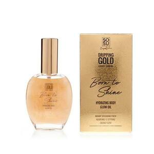 Dripping Gold Hydratační olej na tělo se třpytkami Zlatý Dripping Gold Born to Shine (Hydrating Body Glow Oil) 50 ml obraz