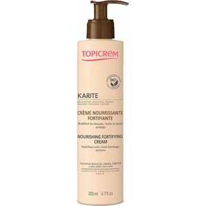 Topicrem Bezoplachová péče pro kudrnaté a krepaté vlasy Karite (Nourishing Fortifying Cream) 200 ml obraz