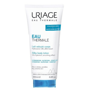 Uriage Hedvábné tělové mléko pro suchou a citlivou pokožku Eau Thermale (Silky Body Lotion) 200 ml obraz