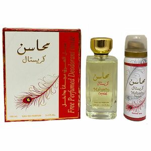 Lattafa Mahasin Crystal - EDP 100 ml + deodorant ve spreji 75 ml obraz