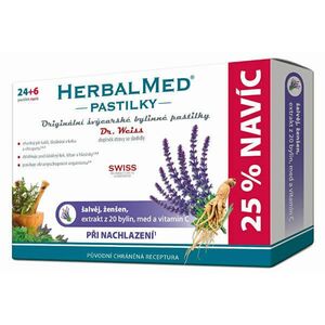Simply You HerbalMed pastilky Dr. Weiss při nachlazení 24 pastilek + 6 pastilek ZDARMA obraz