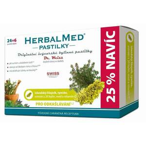 Simply You HerbalMed pastilky Dr. Weiss pro odkašlávání 24 pastilek + 6 pastilek ZDARMA obraz