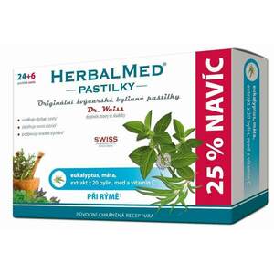 Simply You HerbalMed pastilky Dr. Weiss při rýmě 24 pastilek + 6 pastilek ZDARMA obraz
