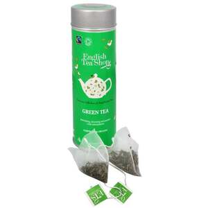 English Tea Shop Čistý zelený čaj BIO 15 pyramidek v plechovce obraz