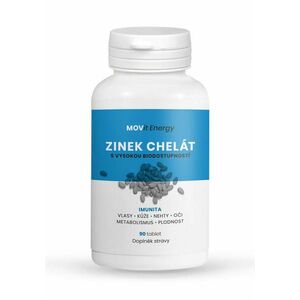 MOVit Energy Zinek Chelát 15 mg 90 tablet obraz