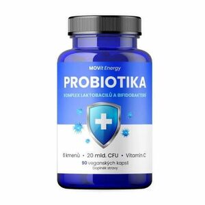 MOVit Energy Probiotika, komplex laktobacilů a bifidobakterií 90 veganských kapslí obraz