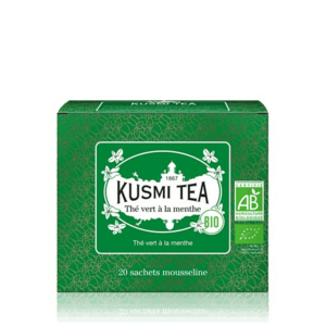 Kusmi Tea Spearmint green tea 20 mušelínových sáčků BIO, 40 g obraz
