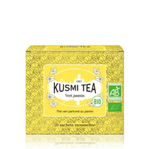 Kusmi Tea Green Jasmine 20 mušelínových sáčků BIO, 40 g obraz