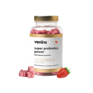 Venira Super probiotics power - daily digestive gummies - jahoda 60 ks obraz