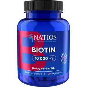 Natios Biotin 10 000 mcg 90 veganských kapslí obraz