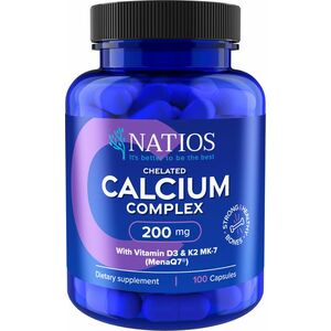 Natios Vápník s vitamíny D3 a K2 MK-7 - 200 mg 100 kapslí obraz