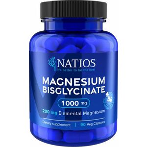 Natios Magnesium Bisglycinate 1000 mg + B6 90 veganských kapslí obraz