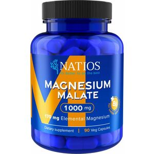 Natios Magnesium Malate 1000 mg + B6 90 veganských kapslí obraz