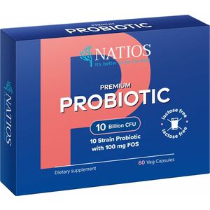 Natios Premium Probiotic - Probiotika s FOS 10 miliard CFU, 10 kmenů 60 kapslí obraz