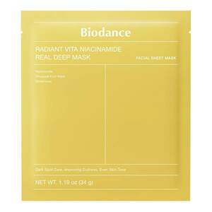 BIODANCE - Radiant Vita Niacinamide Real Deep Mask - Rozjasňující a sjednocující maska obraz