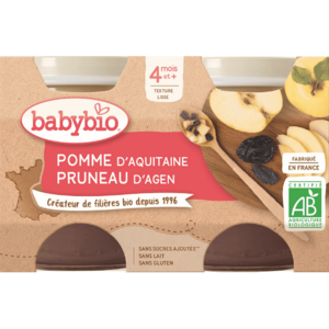 BABYBIO jablko švestka 2 x 130 g obraz