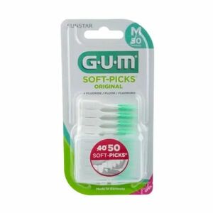 GUM Soft-Picks mezizubní kartáček gumový s fluoridy Medium 50 ks obraz