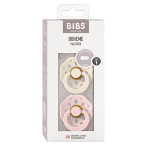 BIBS Boheme Dudlíky z přírodního kaučuku Ivory / Blossom 2 ks obraz