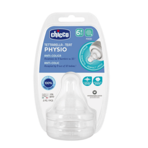 CHICCO Savička na láhev Perfect 5 Well-Being fyziologický na kaši 6m+, 2 ks obraz